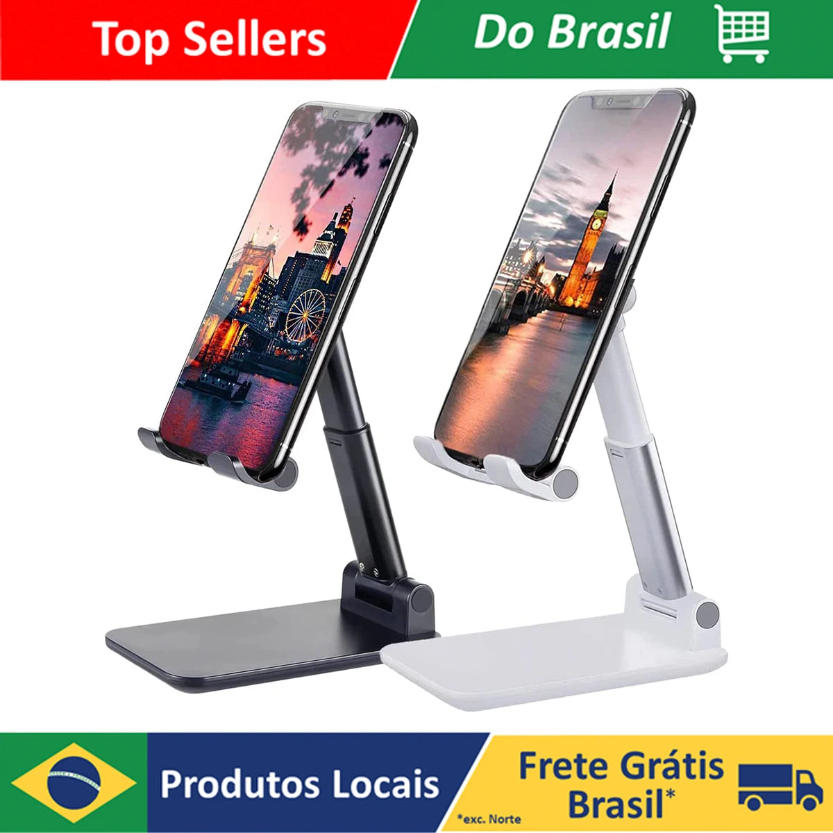 Suporte Universal Ajustável para Celular e Tablet – Estável, Portátil e Ergonômico